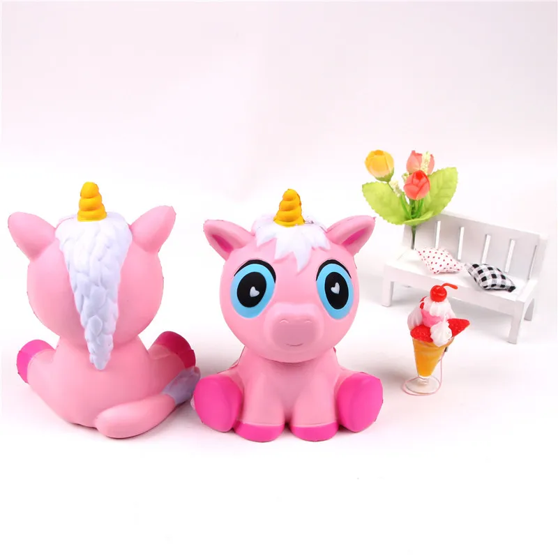 2018 Новый Розовый Единорог медленно поднимающиеся сжимаемые игрушки Kawaii Jumbo
