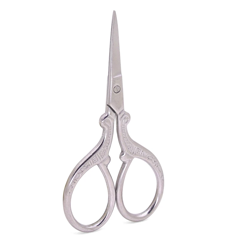 1Pc Color Titanium Stainless Steel Vintage Scissors Antique Floral Sewing Scissor for Needlework Tailor Shears Fabric DIY Tool,Q