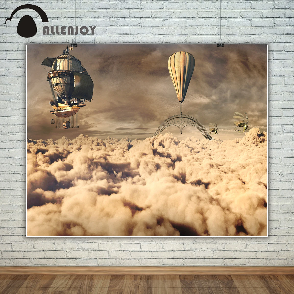 Allenjoy фон для фотосъемки Темный Фантастический пейзаж летающие облака фотостудии