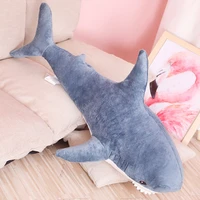 big size cute shark plush toys appease pillow back cushion soft huggable gifts for kids girls pregnant women room decoration