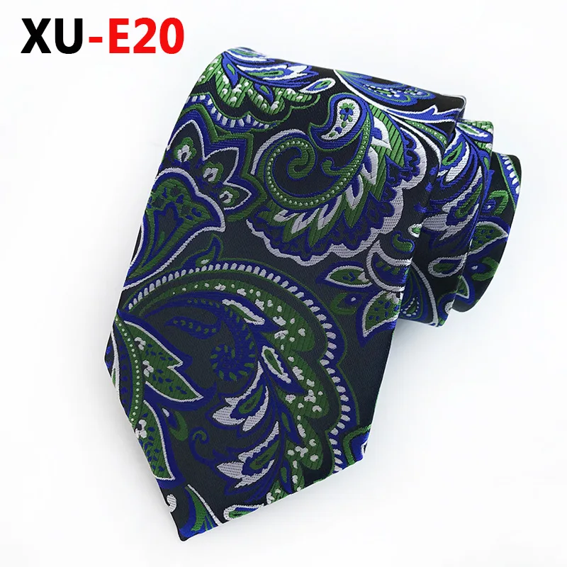 Men's Silk Necktie Casual Big Flower Design Amp Up Your Wardrobe Game with This Fun and Festive Floral Woven Tie - Цвет: XU-E20