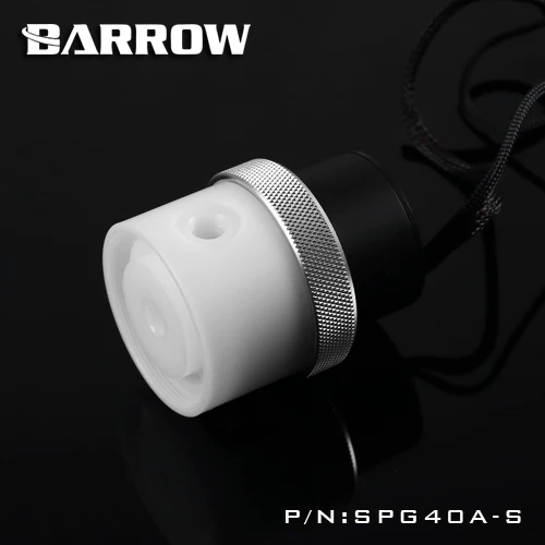 White-Silver Курган D5 насос коробка комплект PWM 18 Вт+ резервуар для водяного охлаждения прозрачный/черный/белый POM SPG40A-S - Цвет лезвия: White-Silver