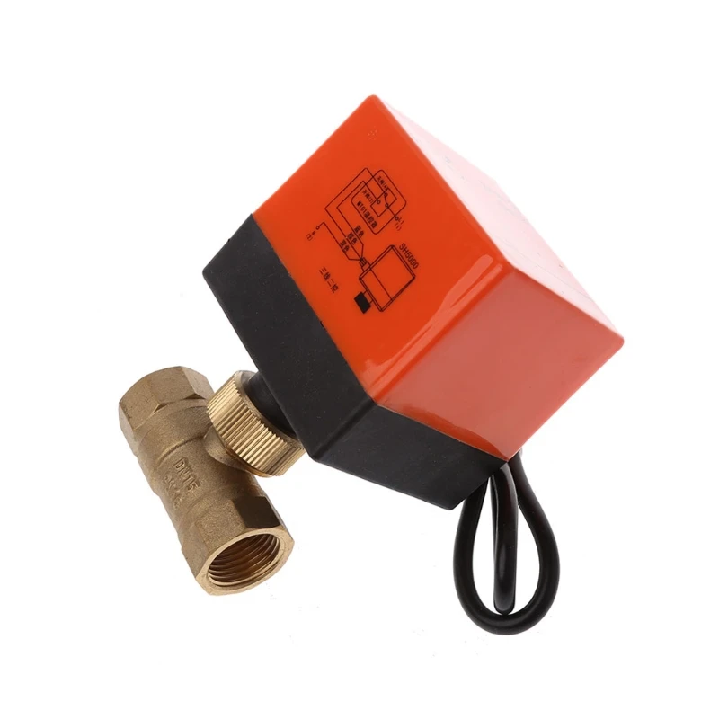 

Electric Motorized Brass Ball Valve DN15 AC 220V 2 Way 3-Wire with Actuator