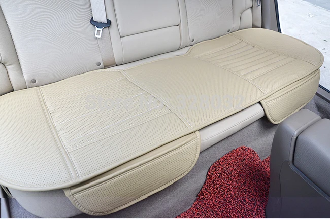 Бамбуковая подушка для автомобильного сиденья цвет древесный кожа заднее