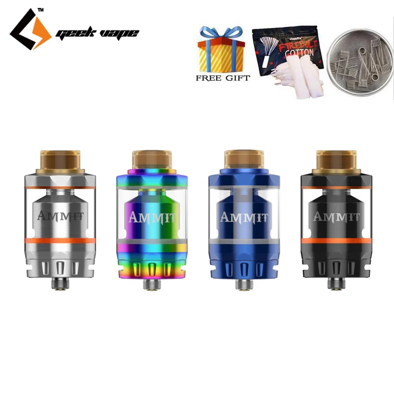 Новый цвет Geekvape Ammit двойная катушка RTA Tank 3 мл/6 мл электронная сигарета