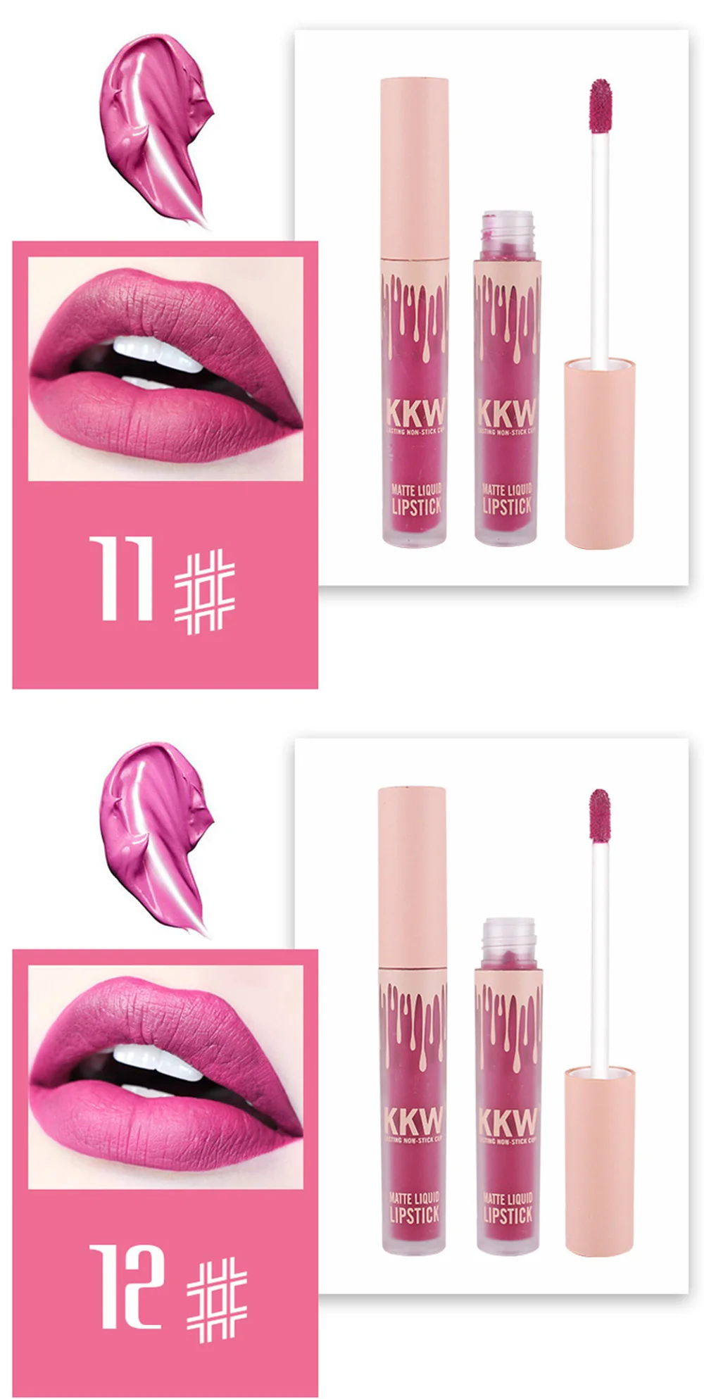 ГОРЯЧАЯ Помада матовая Kkw Llipstick бархатная стойкая пятновыводящая краска для губ блеск для губ Макияж день рождения издание Collectio Kyliejenner