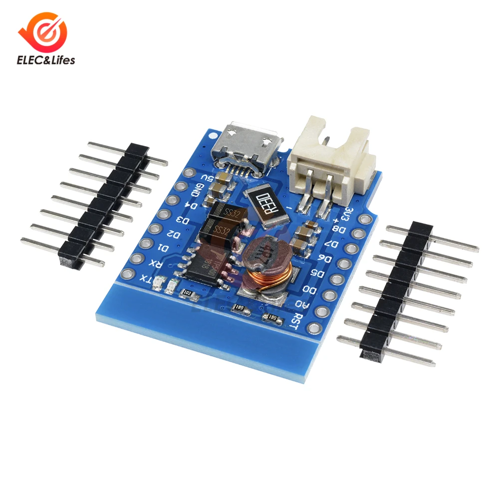 Для WeMos D1 Мини Защита аккумулятора литиевая батарея зарядная плата Mciro USB 18650
