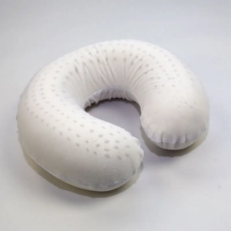 

FLC Natural Latex Massage Memory Pillow Soft U Shape Neck Pillow Car Flight Travel Soft Nursing Cushion Neck Headrest 20