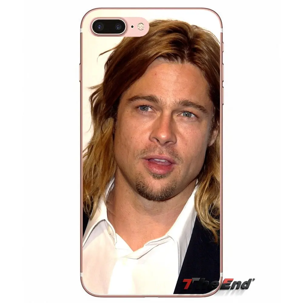 For Xiaomi Redmi 4 3 3S Pro Mi3 Mi4 Mi4i Mi4C Mi5 Mi5S Mi Max Note 2 Cover Coque Brad Pitt Transparent Soft Silicone Case | Мобильные