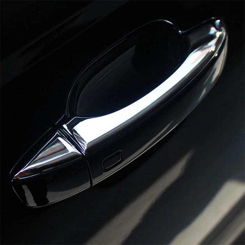 4 шт. автомобильные дверные ручки из нержавеющей стали/ABS стикер автомобильный