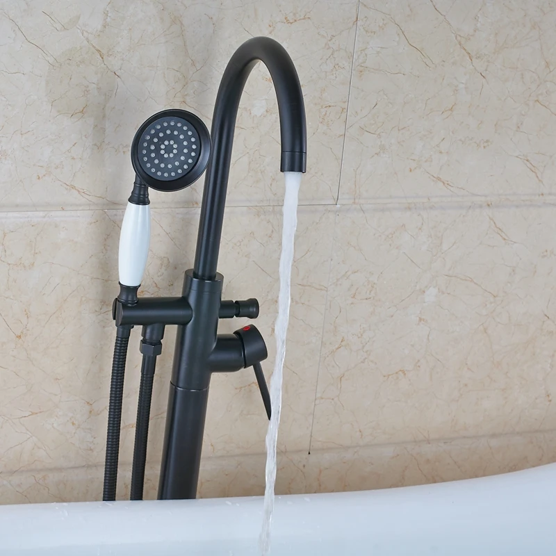 Современный Бронзовый Смеситель для ванны с одной ручкой керамический кран