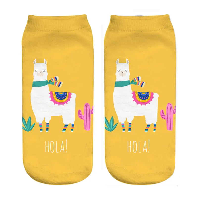 Носки Alpaca с 3d принтом для девочек; ; Прямая поставка
