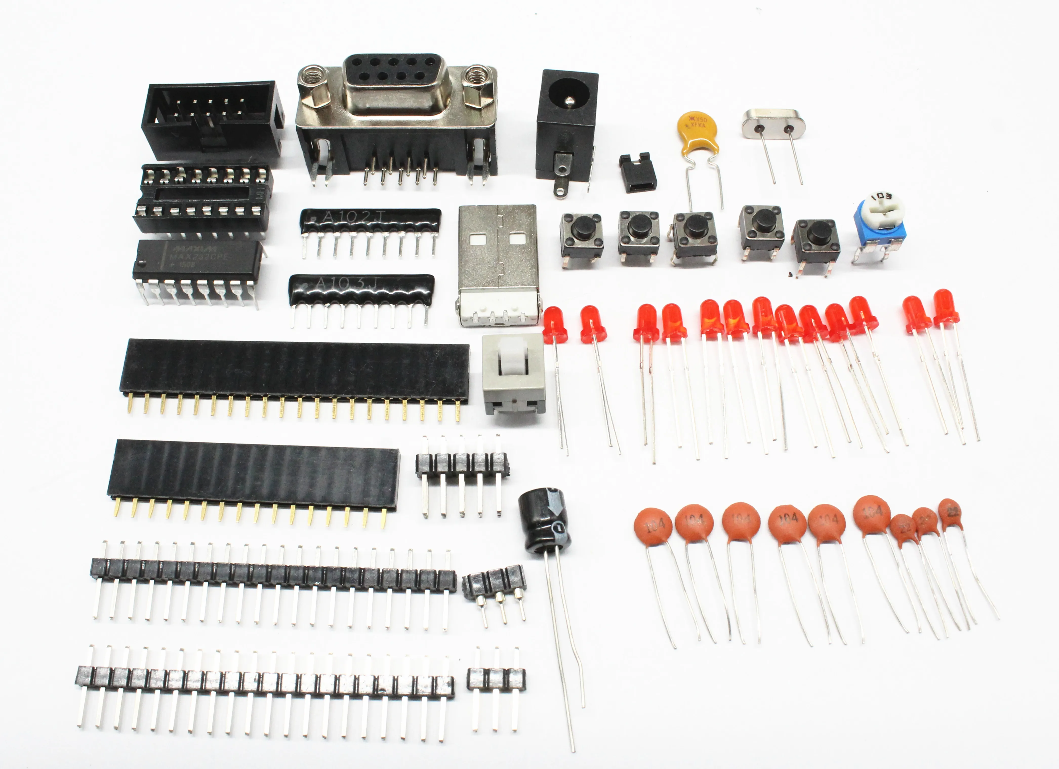 C51 AVR MCU Совет по развитию DIY набор учебных пособий Запчасти и