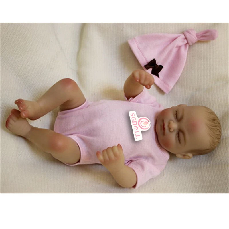26cm/10&quot Full Silicone Vinyl Body Doll Life Like Reborn Baby Girl Newbron Gift 7030218 | Игрушки и хобби