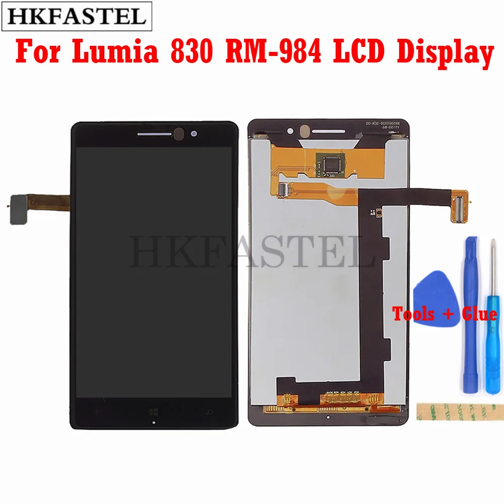Оригинальный телефон HKFASTEL ЖК дисплей для Nokia Lumia 830 мобильный + сенсорный экран