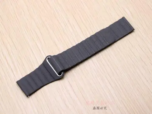 Gray 22 мм ремешок для часов из натуральной кожи с магнитным замком для samsung gear S3 Frontier/Classic - Цвет ремешка: Gray