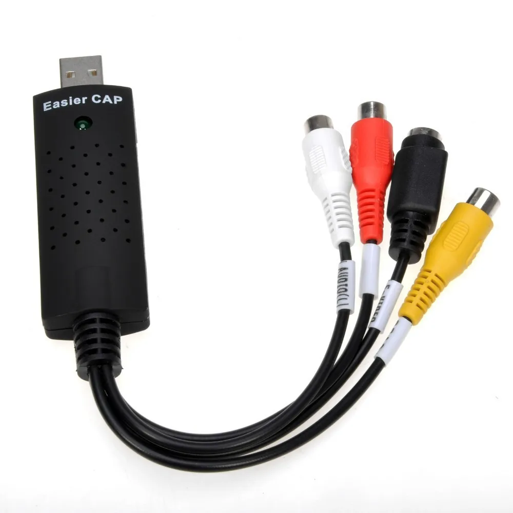 EasyCAP USB адаптер для видеосъемки ТВ DVD VHS Captura de v deo карта Аудио AV компьютера/CCTV