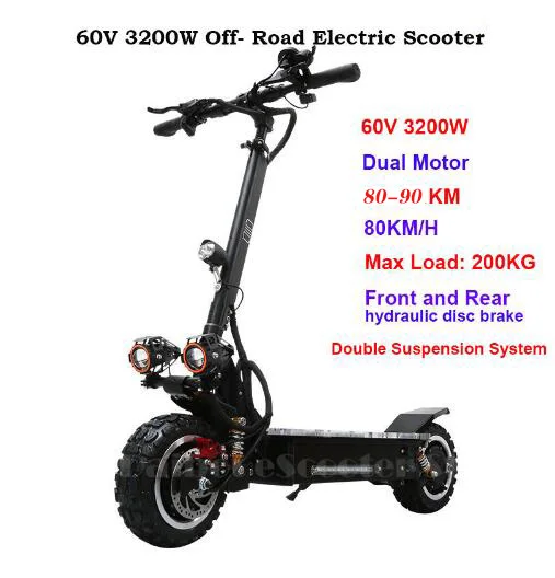 Samsung60V26Ah Электрический скутер, 3200 Вт, 60 в, Электрический скутер Adulto Hoverboard - Цвет: Samsung60V26Ah
