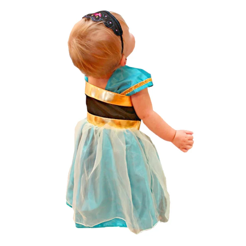 Girls Dress Elsa Anna Princess Baby Sleeveless Little Flower Party Wedding Kids Clothes Children | Детская одежда и обувь