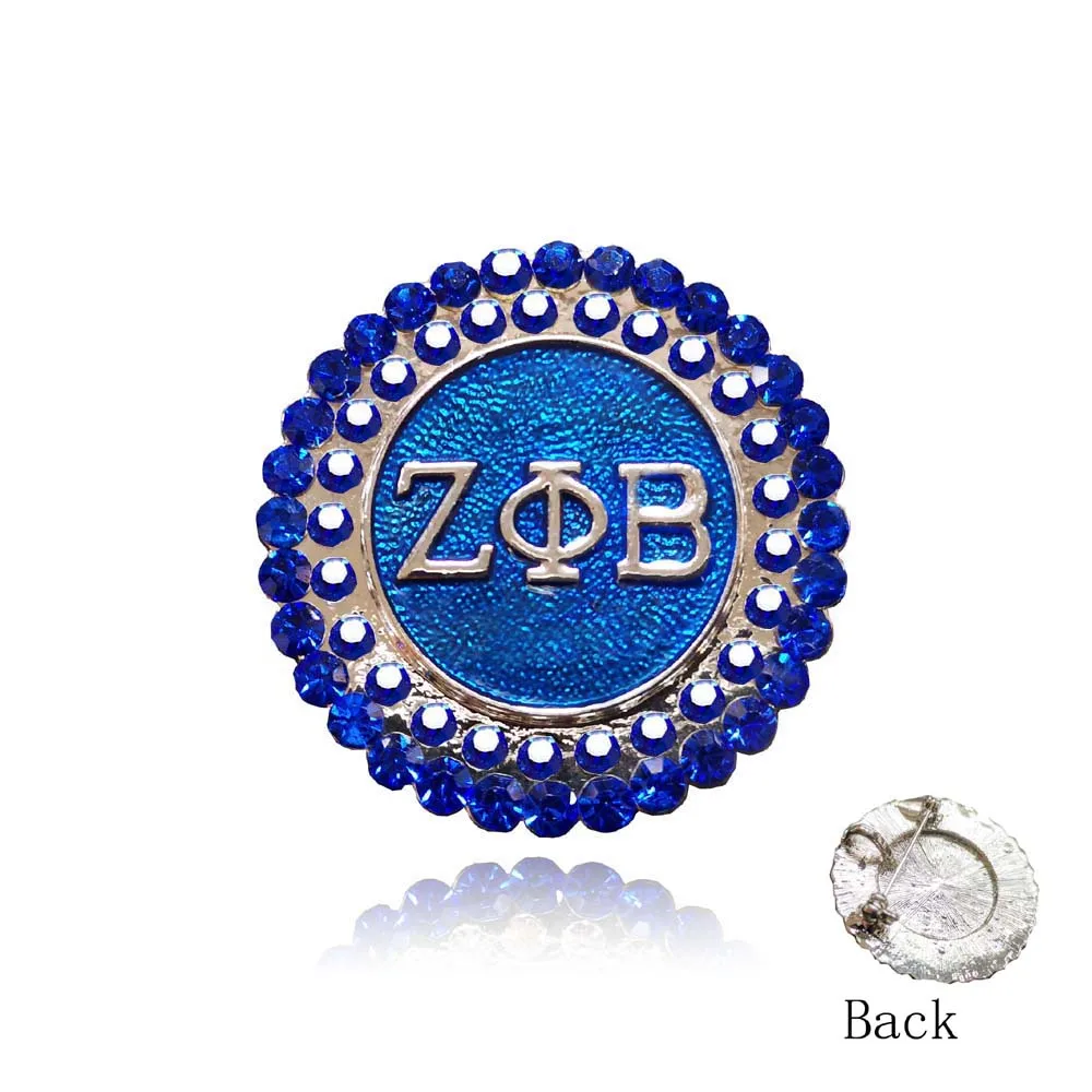 Прямая zeta Phi Beta Sorority круглой формы ZPB жемчужные булавки брошь ювелирные изделия