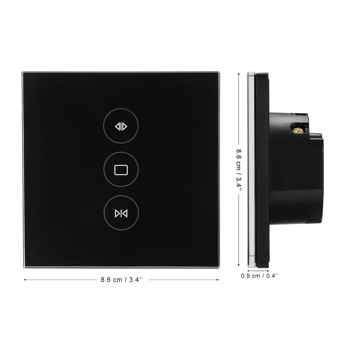 Черный ЕС/Великобритания Plug Smart WiFi электрические сенсорные жалюзи шторы переключатель управления для механический предел жалюзи мотор - Цвет: Черный
