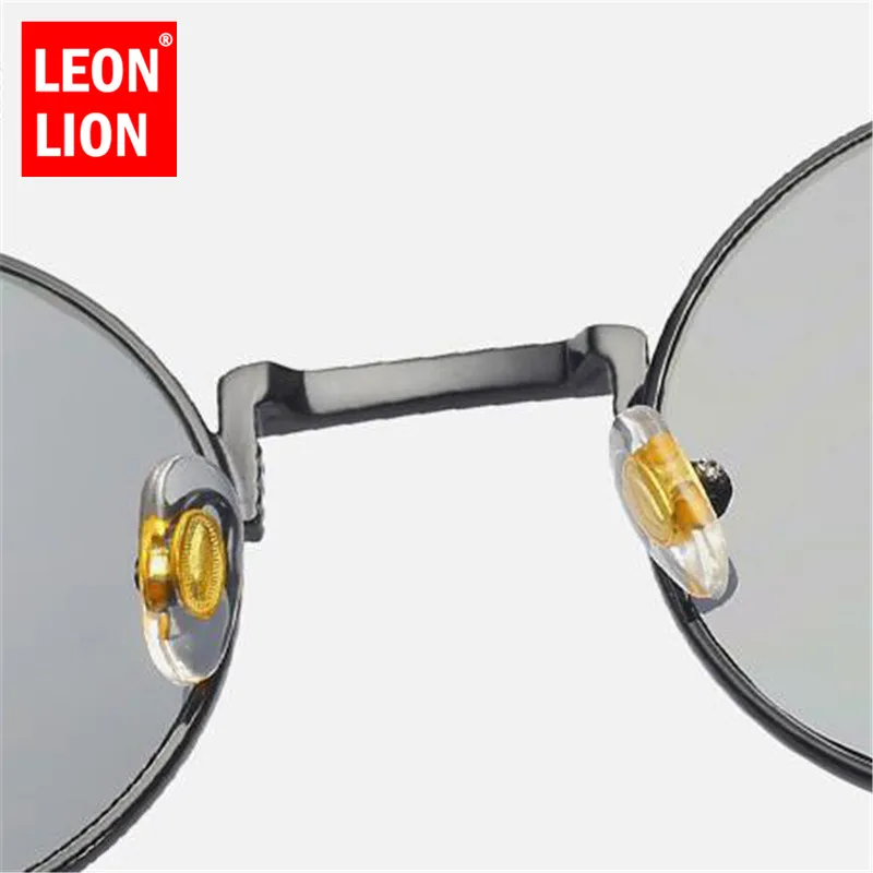 LeonLion 2021 стимпанк Круглые Солнцезащитные очки женские Ретро высококачественные