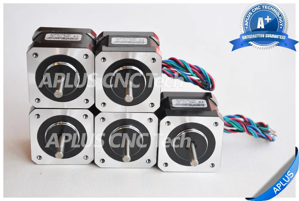 Шаговый двигатель NEMA 17 0 9 градусов 51oz in 40 мм 1.7A 4 провода 5 шт.|stepper motor holding torque|stepper