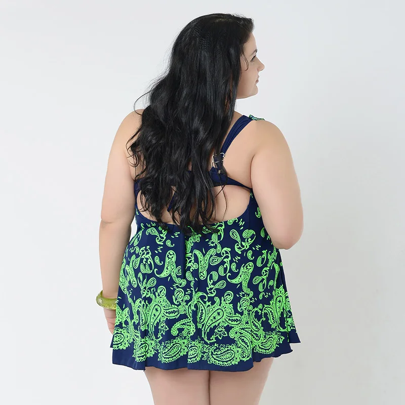 Top Brand New Super Plus Size Skirt Swimsuit One Piece Big Women Swimwears | Спорт и развлечения