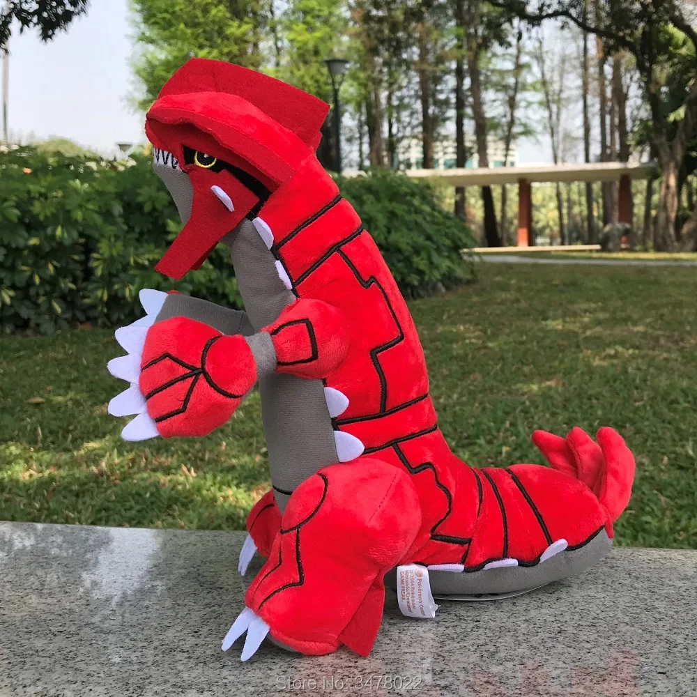 Peluche de Groudon de 24CM, colecci&oacute;n de animales de peluche, suave y guay-1