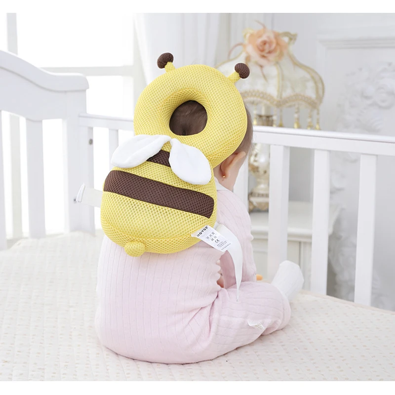

Baby Head Protect Pad Mat Cute Small Bees Baby Learn To Sit Prevent Head Injuries Pillow Baby Bees Pads