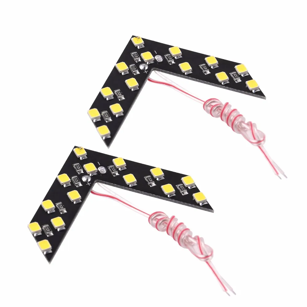2 шт. 14 SMD светодиодный сигнал поворота Стоп для мотоцикла световые панели со