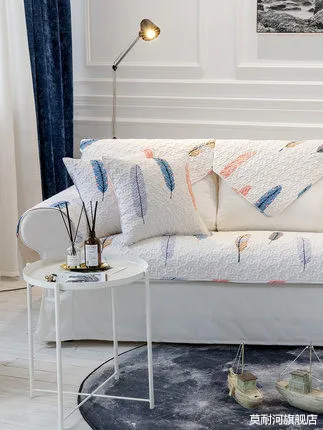 

Simple modern living room sofa cushion, four seasons universal cotton non-slip cushion cover towel