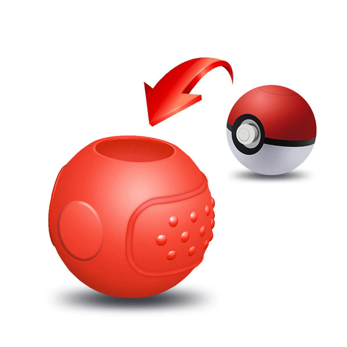 Мягкий силиконовый чехол с контроллером для Poke Ball противоударный защитный
