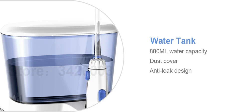 Зубная нить Waterpulse V300, профессиональное орошение полости рта, 800 мл, гигиена полости рта, водяная нить для семьи, ежедневный уход за полостью рта