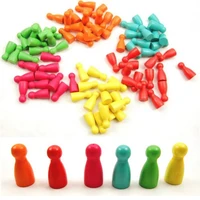20pcs 2 91 3cm wooden pawn chess pieces for board gamescard game accessories 6 colors