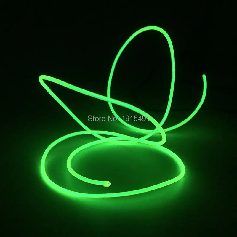 

Bike Wheel Lights 1Meter 2.3mm Lime Green EL Cold Light String Neon Led Strip for Wedding,Birthday Party Decor with 3V Inverter