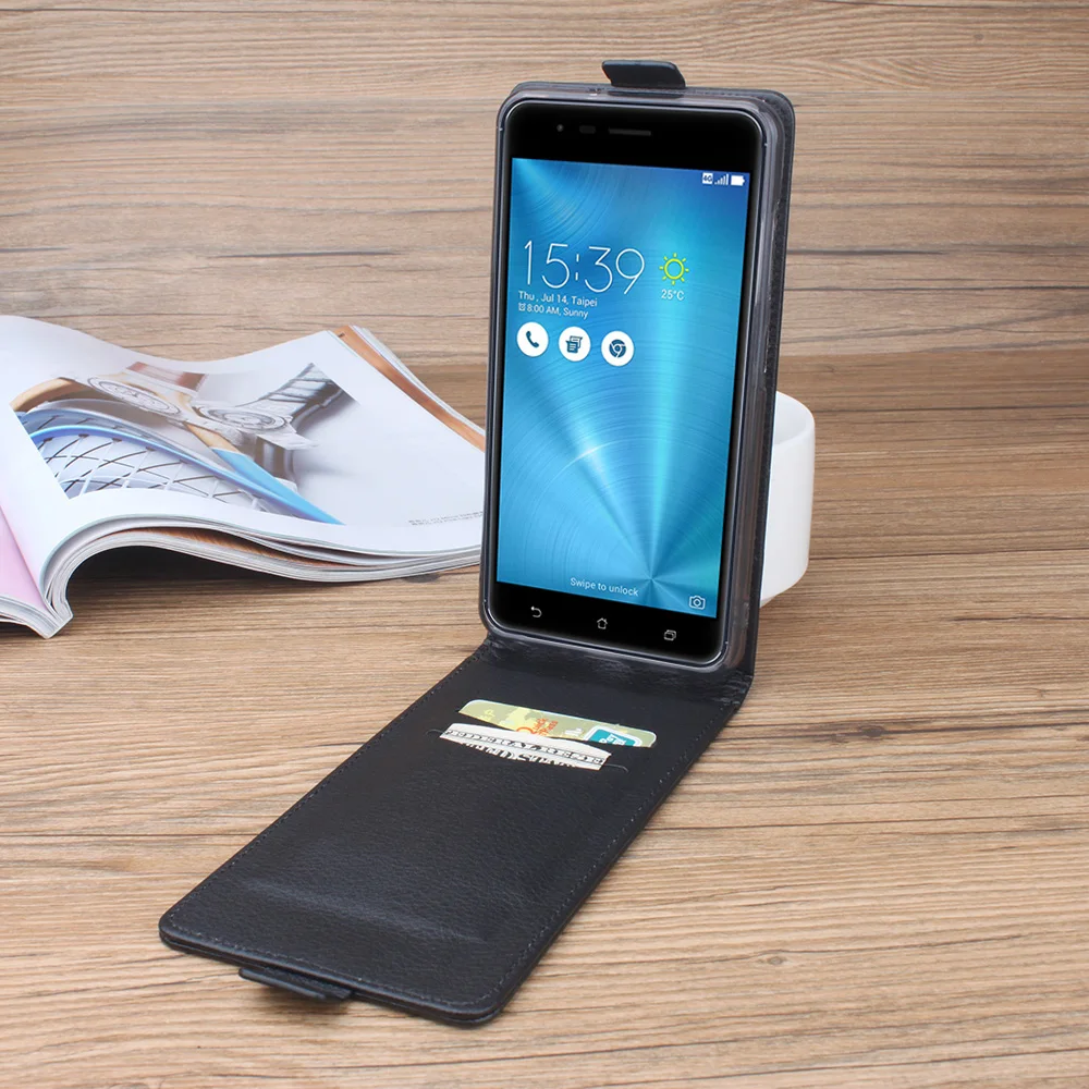 Чехол с текстурой Личи шаблон флип чехол кошелек Подходит для Asus Zenfone 2 Laser ZE500KL 5 0 3