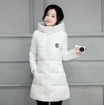 Зимняя теплая Женская хлопковая куртка с капюшоном 2020 Новая модная однотонная