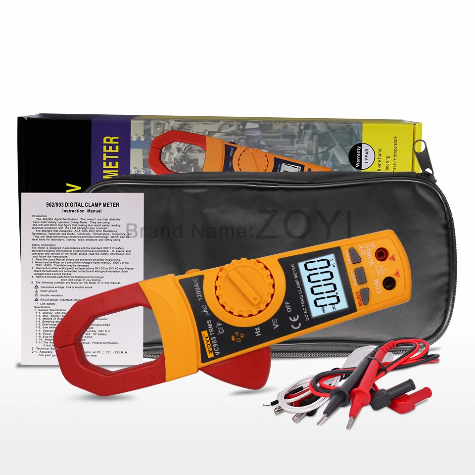 ZOYI VC903 Automatic Range Digital Multimeter Capacitance Current Resistance | Инструменты