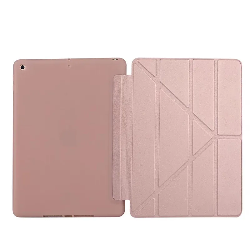Мягкий ТПУ чехол для нового iPad 9 7 дюйма 2017 ПУ смарт обложка Магнит Пробуждение сна