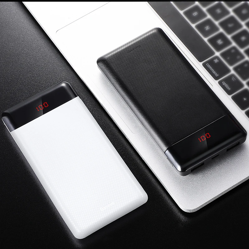 Baseus 10000 мАч Внешний аккумулятор для Xiaomi, samsung, iPhone, huawei, внешний аккумулятор, портативная мини-зарядка с двумя usb-портами, внешний аккумулятор