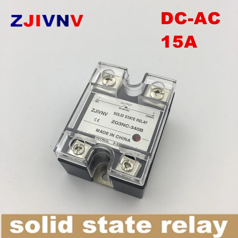 Однофазное DC AC твердотельное реле ssr 15a основной тип изделие: ZG3NC 315B 1 фазное 12В