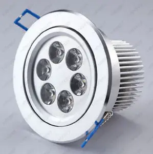 10X 6W LED Recessed Ceiling Light Fixture Downlight Cabinet Lamp Bulb 110V 220V
