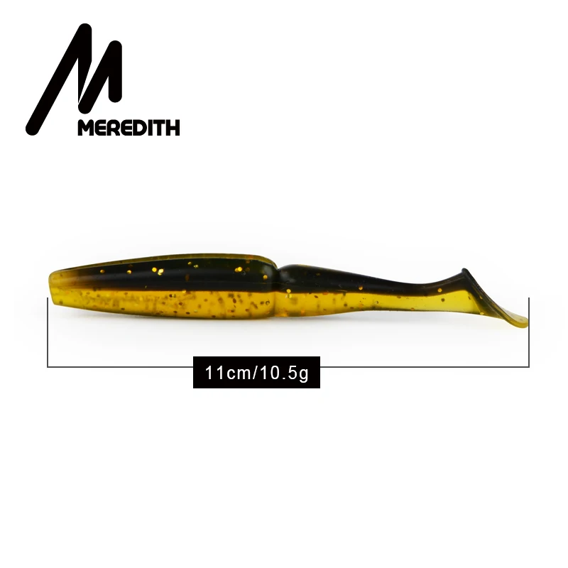 Meredith Crazy Shiner, 11 см, 10,5 г, 5 шт., искусственная Мягкая приманка, приманка для рыбалки, мягкие силиконовые приманки для карпа, воблеры для рыболовных снастей