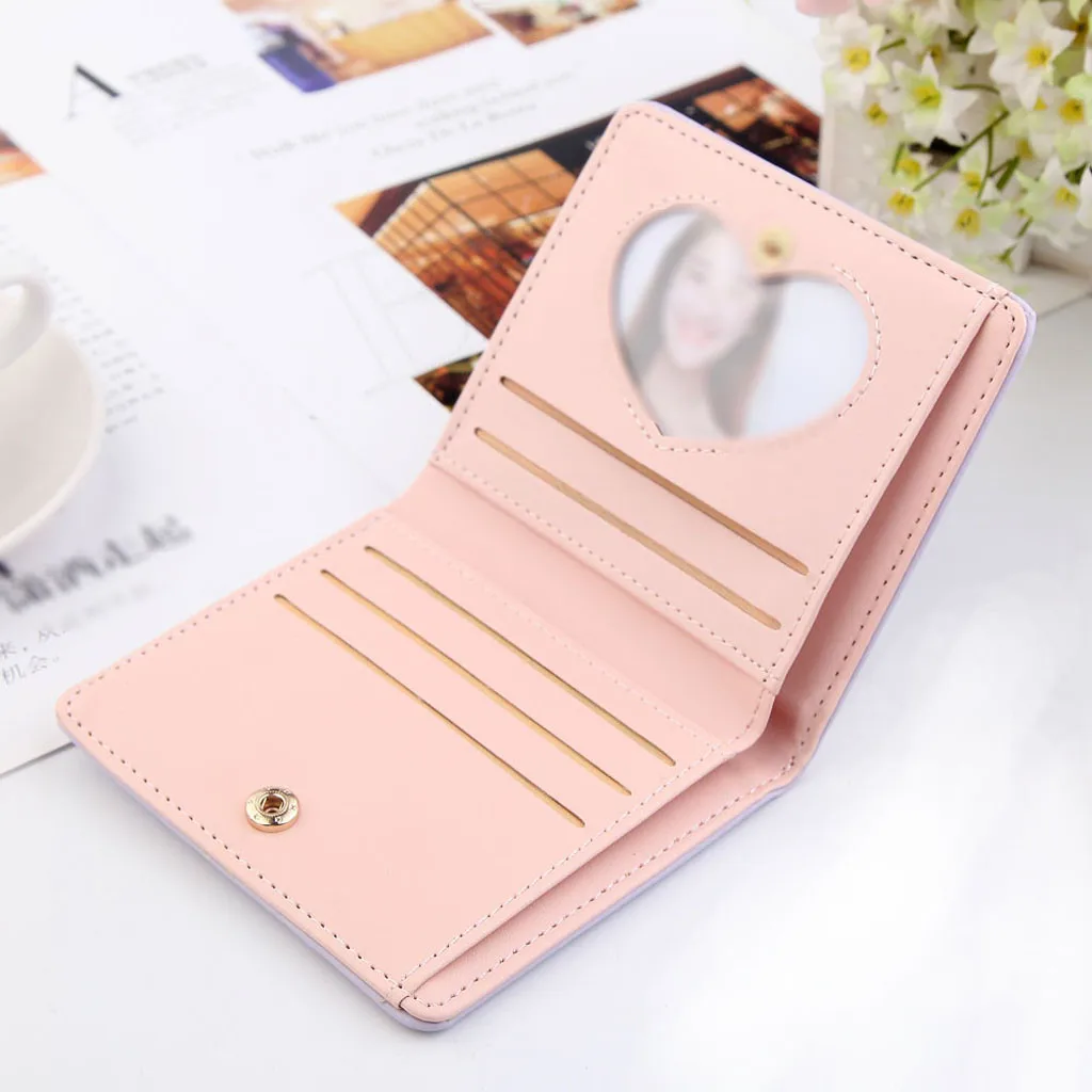 Mini Thin Folded Women Short Wallet Cute Animal Pattern Coin Purse Card Holder Bag Fashion New Woman Wallets Carteira Feminina