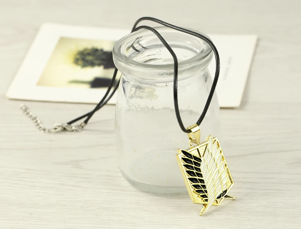 MJ ювелирное аниме Attack on Titan Scout Regiment Charm кулон ожерелье для косплея ювелирные