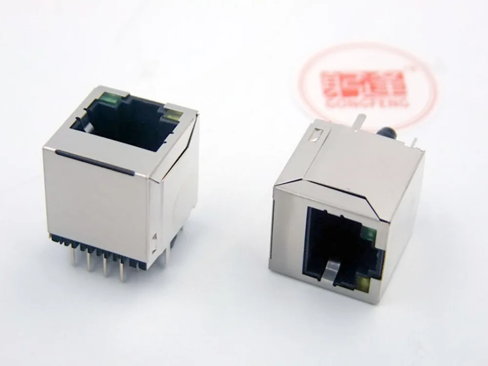 Оптовая продажа Новые сетевые соединители RJ45 Вертикальная Розетка 5224 8P8C сетевой