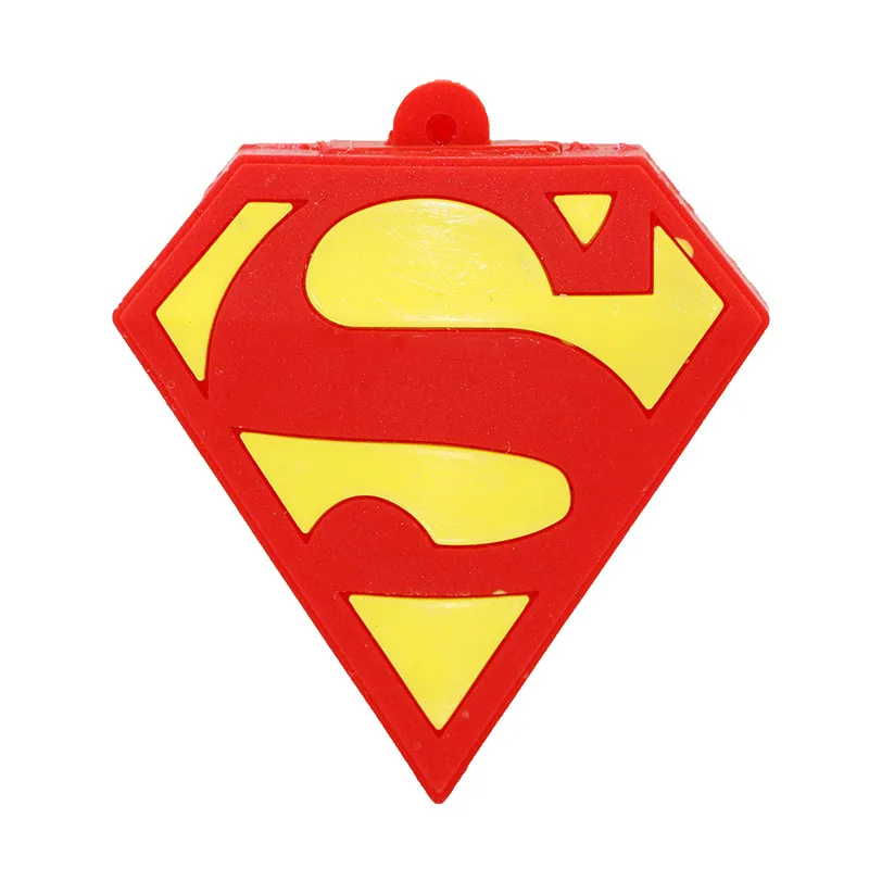 Superman Мультфильм супергерой значок 32GB Бэтмен флэш-накопитель Супермен Знак USB флеш-накопитель 64GB флеш-накопитель 16GB Флешка 8GB карта памяти - Цвет: Superman