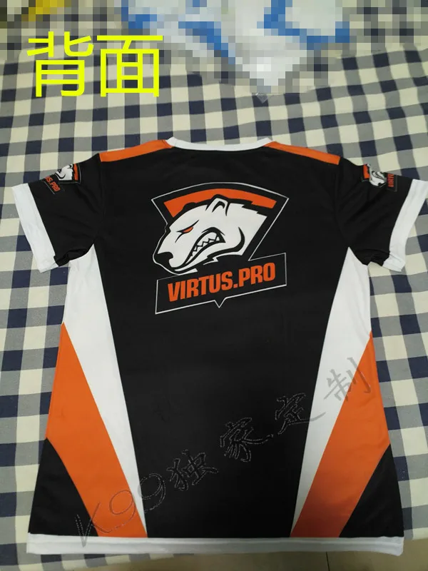 CSGO DOTA2 игровая команда VP Virtus. PRO, футболка из Джерси, игровая футболка, быстросохнущая, полиэстер, футболки с круглым вырезом