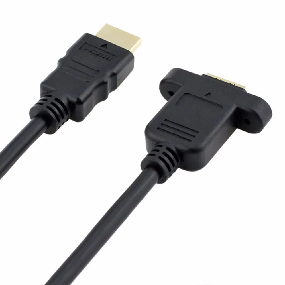 0.3 - 1.5m HDMI Extension Cable High Speed Male to Female Wire Cord Extender w/ Screw Nut for Panel Mount | Компьютеры и офис